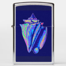 Colourful King Conch Shell Zippo Lighter