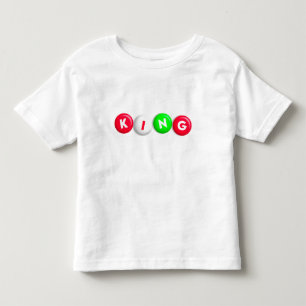 Colourful KING Letters in Bright Circles Toddler T-Shirt