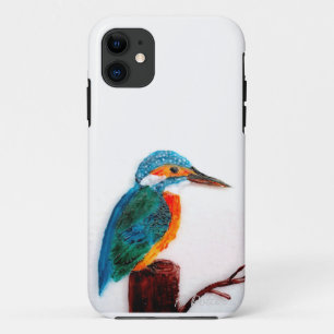 Colourful Kingfisher Art iPhone 11 Case