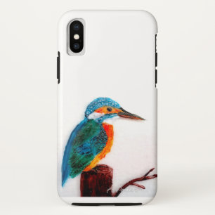 Colourful Kingfisher Artwork iPhone XS Case