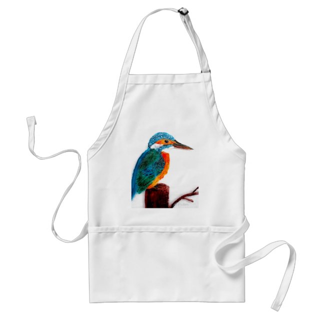 Colourful Kingfisher Bird Standard Apron (Front)