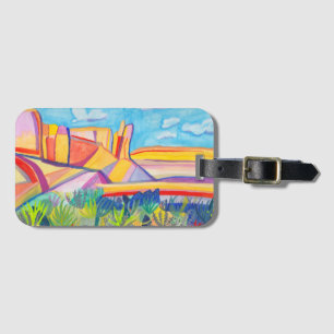 Colourful Kitchen Mesa New Mexico Landscape Luggage Tag