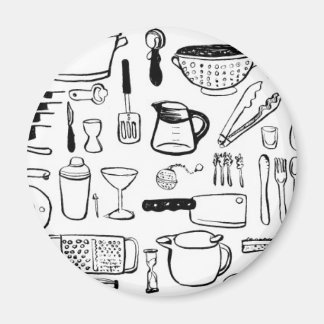 Colourful Kitchen Patterns Magnet