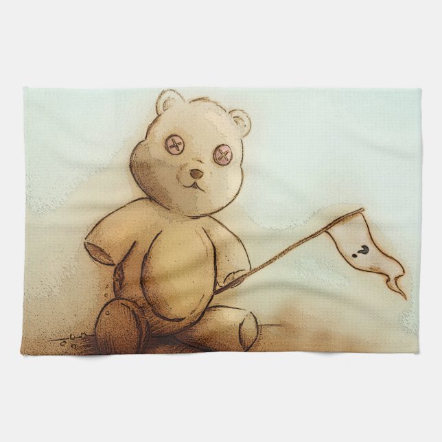 Colourful kitchen towel - Teddy (Horizontal)