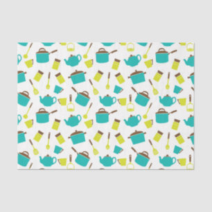 Colourful Kitchen Utensils, Decoupage Tissue Paper