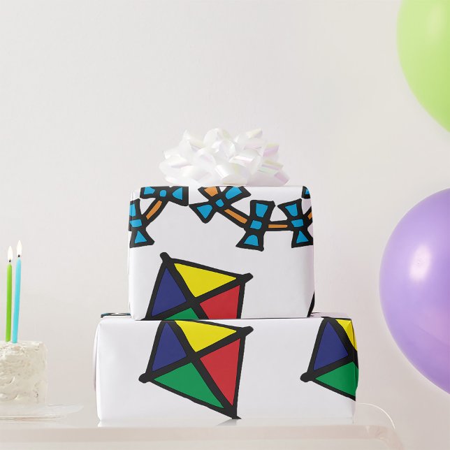 Colourful Kite Wrapping Paper (Creator Uploaded)