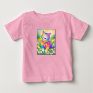 Colourful Kitten Baby T-Shirt