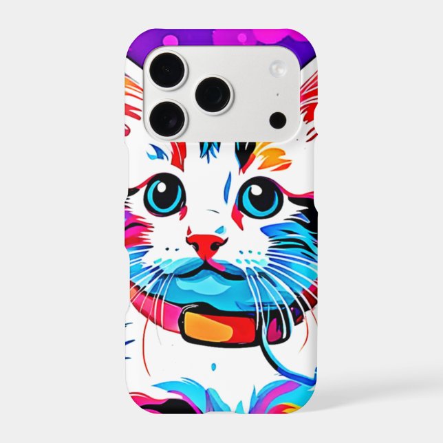 Colourful Kitty Art (Back)