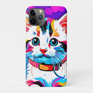 Colourful Kitty Art iPhone 11 Pro Case