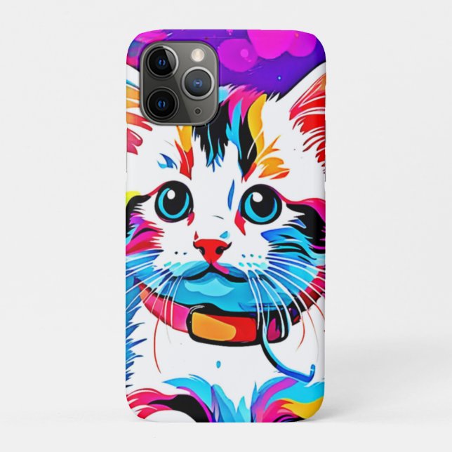 Colourful Kitty Art Case-Mate iPhone Case (Back)