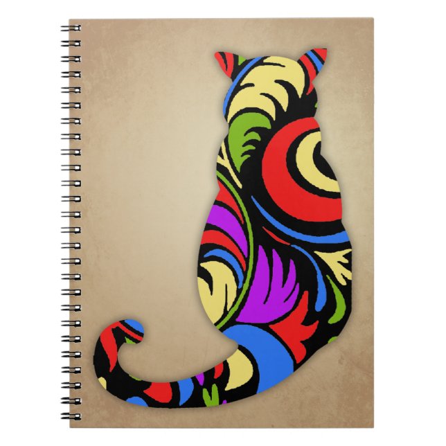 Colourful Kitty Notebook (Front)
