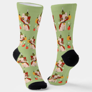 Colourful Kitty Socks