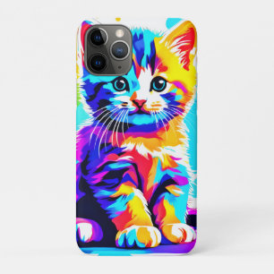 Colourful Kitty Splash iPhone 11 Pro Case