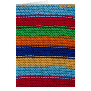 Colourful knitted stripes