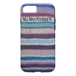 colourful knitted stripes fun retro design Case-Mate iPhone case