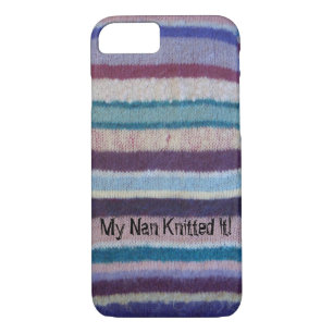 colourful knitted stripes retro design iPhone 8/7 case