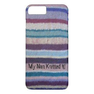 colourful knitted stripes vintage fun iPhone 8 plus/7 plus case