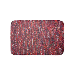 Colourful Knitted Texture: Cosy Background Bath Mat