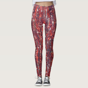 Colourful Knitted Texture: Cosy Background Leggings