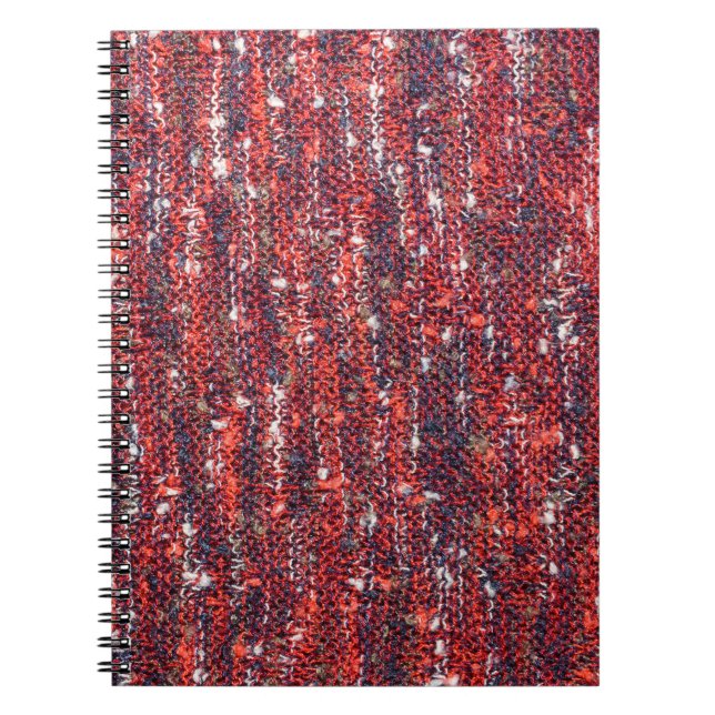 Colourful Knitted Texture: Cosy Background Notebook (Front)