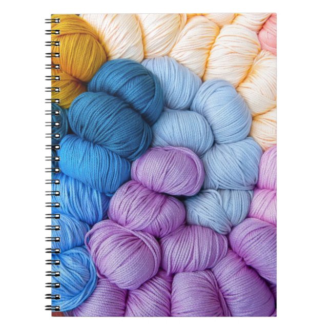 Colourful Knitting Yarn Balls Notebook (Front)