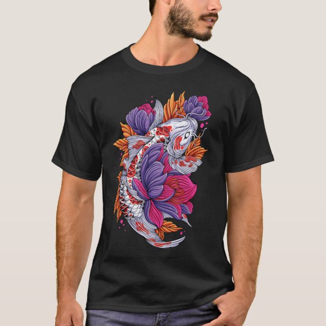 colourful Koi fish T-Shirt (Front)