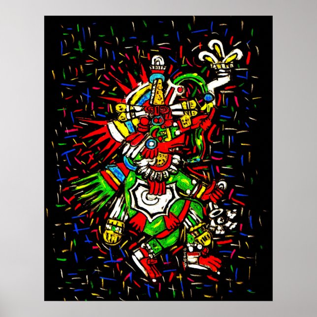 Colourful Kukulcan Poster (Front)