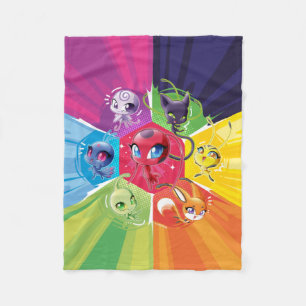 Colourful Kwamis Fleece Blanket