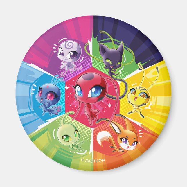 Colourful Kwamis Magnet (Front)