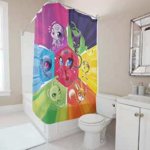 Colourful Kwamis Shower Curtain