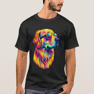 Colourful Lab Art Love Funny Labrador Lover T-Shirt