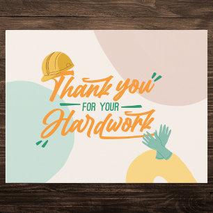Colourful Labour Day Appreciation Holiday Postcard