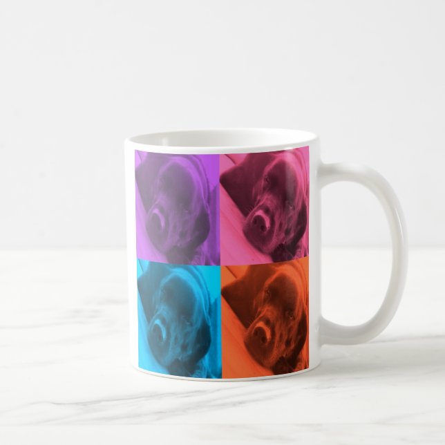 Colourful Labrador Coffee Mug (Right)