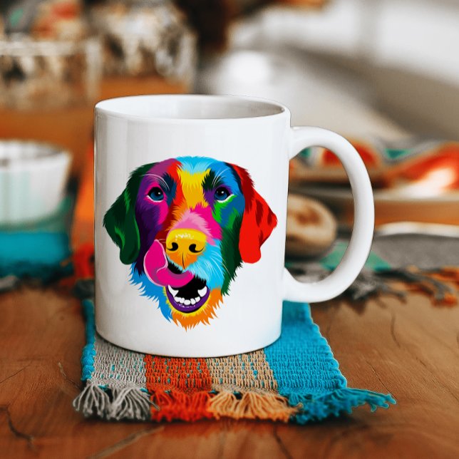 Colourful Labrador Retriever Dog Coffee Mug (Creator Uploaded)