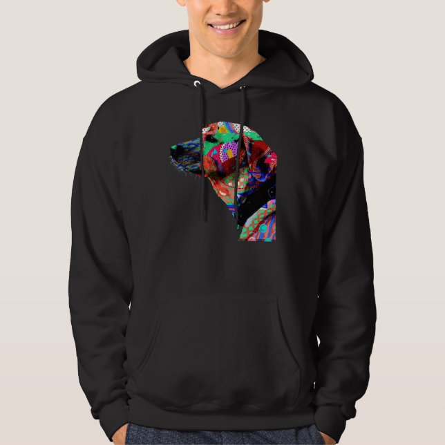 Colourful Labrador Work Hoodie (Front)