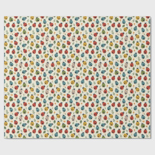 Colourful Ladybug Wrapping Paper – Cute Multicolor