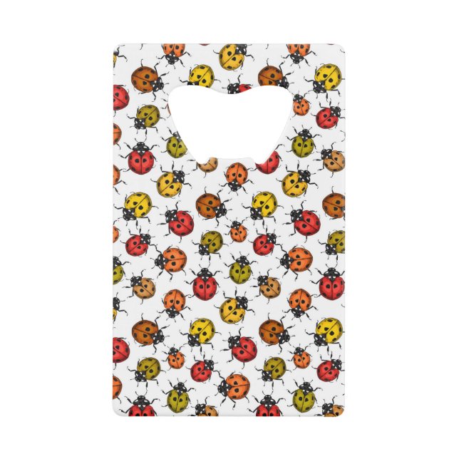 Colourful ladybugs on white (Front)