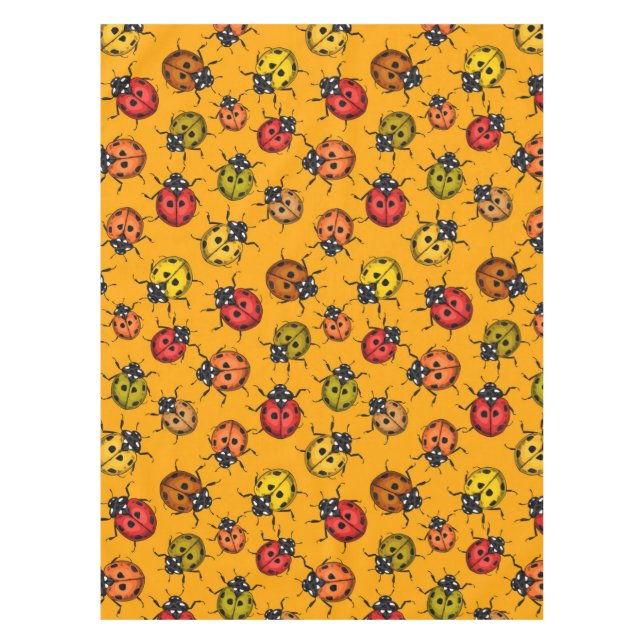 Colourful ladybugs tablecloth (Front)