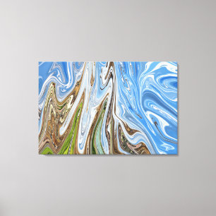 Colourful Landscape Abstract Art Best fine art Canvas Print