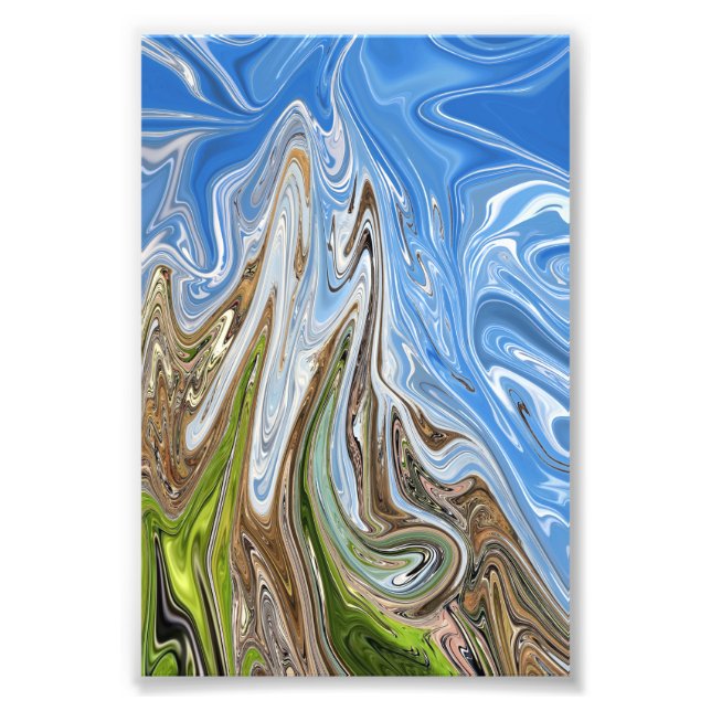 Colourful Landscape Abstract Art | Best fine art Photo Print (Front)