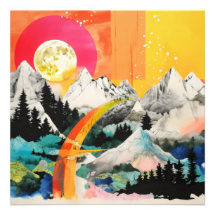Colourful Landscape Collage Photo Print