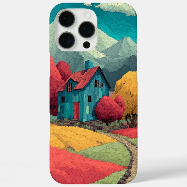 Colourful Landscape Design Phone Case (Back)