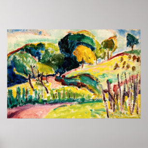 Colourful Landscape Painting Poster