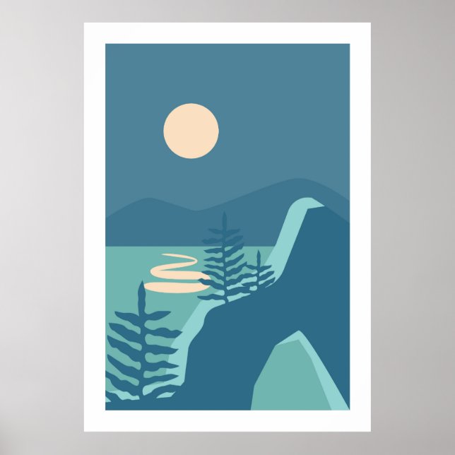 Colourful landscape poster (Front)