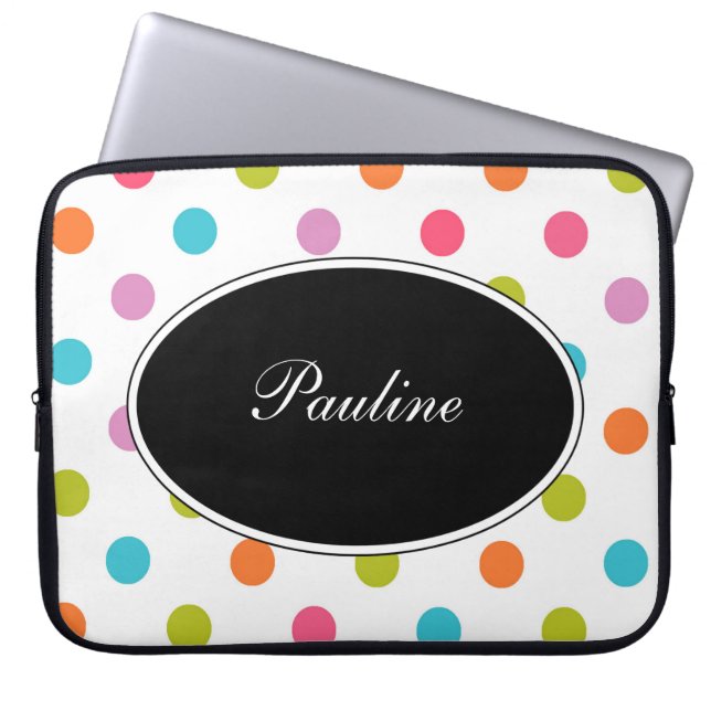 Colourful Laptop Monogram Sleeves (Front)