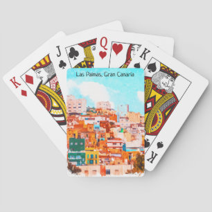 Colourful Las Palmas Gran Canaria Architecture Playing Cards