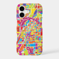 Colourful Las Vegas, Nevada Map