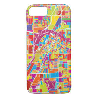 Colourful Las Vegas, Nevada Map