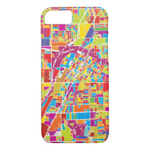 Colourful Las Vegas, Nevada Map iPhone 8/7 Case