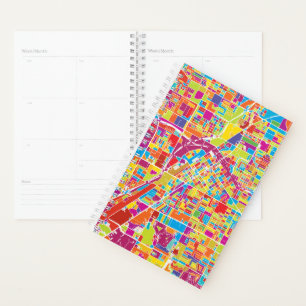 Colourful Las Vegas, Nevada Map Planner